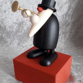 Herr Steiger am Saxophon